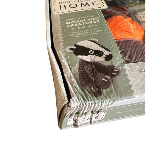 Huntington Home Woodland Creatures Crochet Kit for Beginners Craft Kit Yarn - Picture 3 of 4